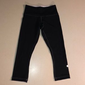 Black double sided to white lulu lemon leggings
